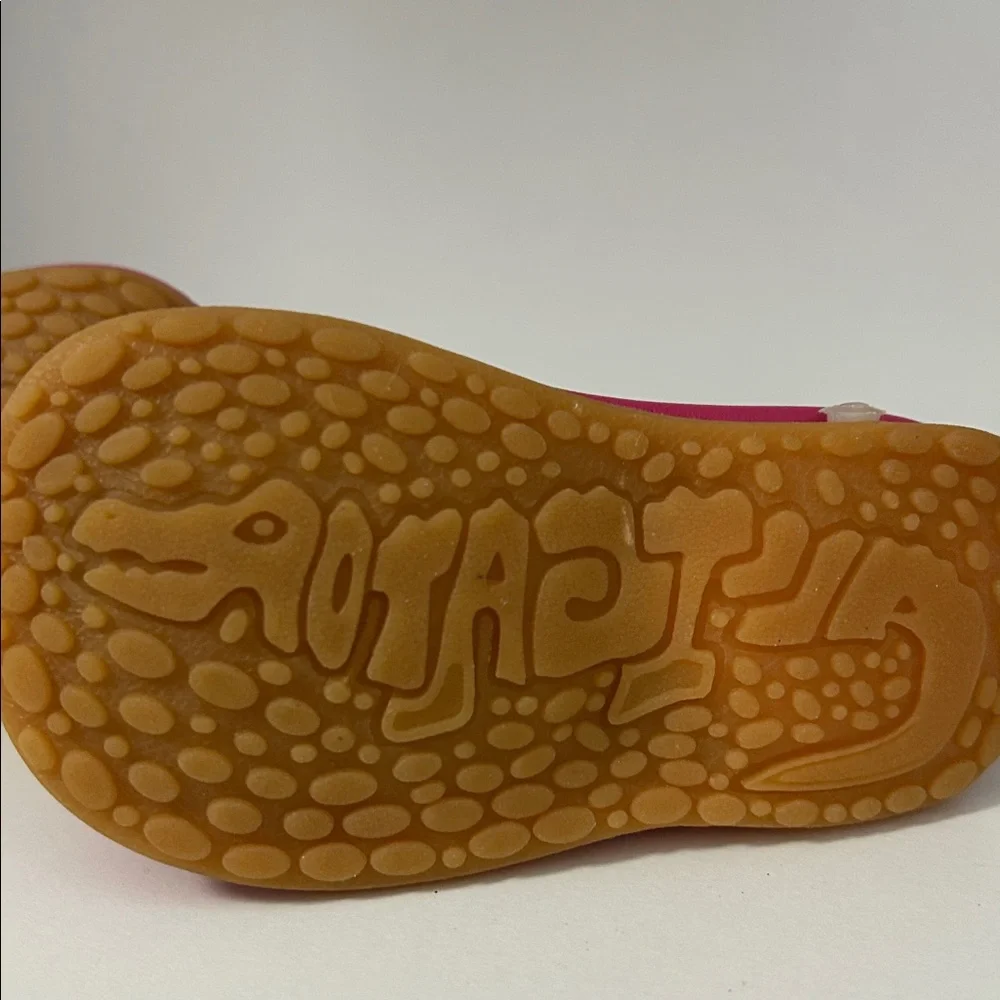 Squeak‎ Me Alligator Girls Toddler 3 Boots Pink Western Zip Up B130